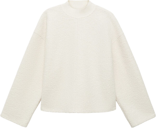 Perkins collar bouclé sweatshirt