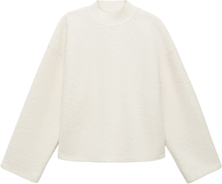 Perkins collar bouclé sweatshirt