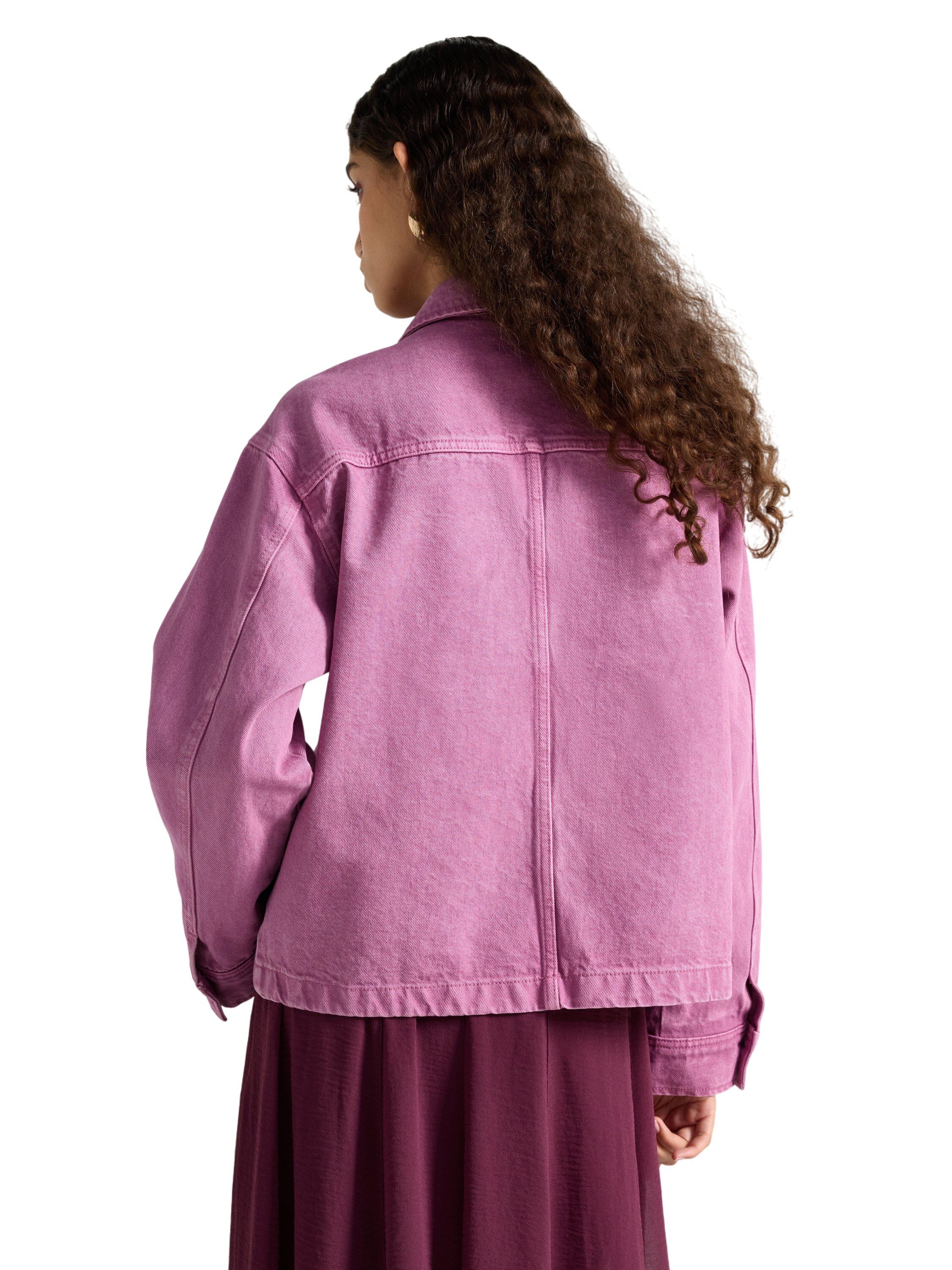 Twill jacket with a loose fit, butt