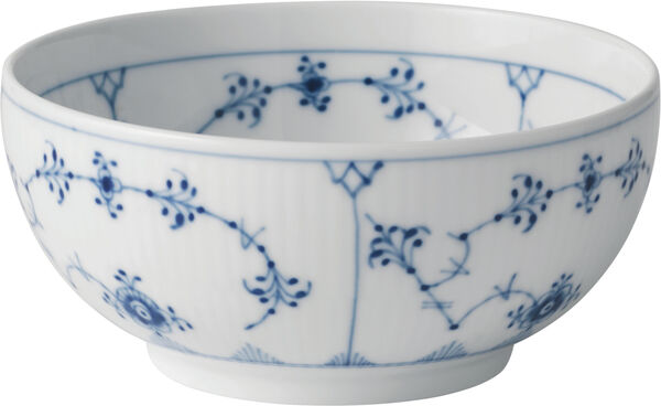 Blue Fluted Plain skål 15 cm