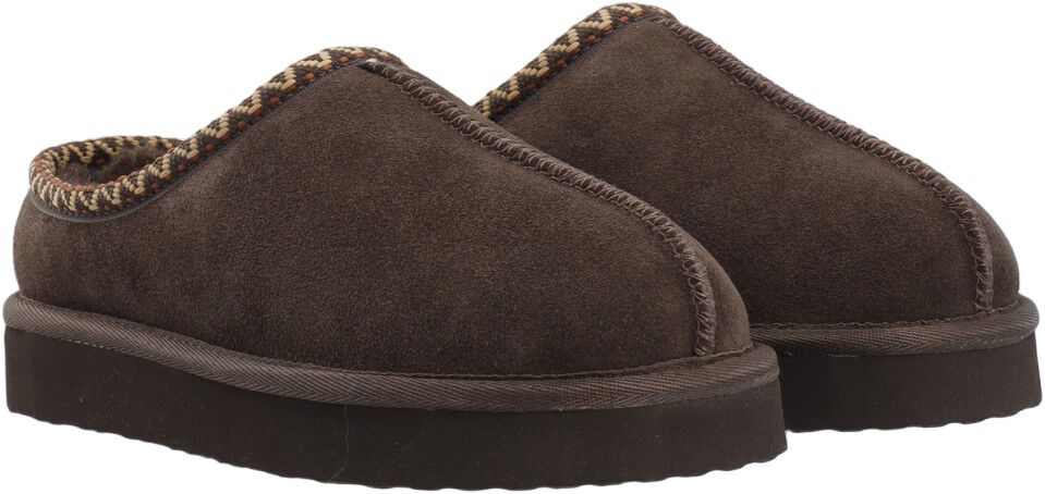 BIASNOW Flatform Binded Slip In Shoe Suede