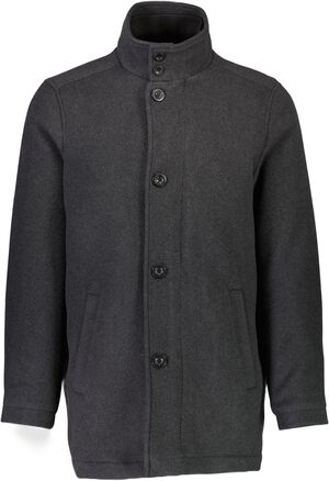 Relaxed-fit wool car coat