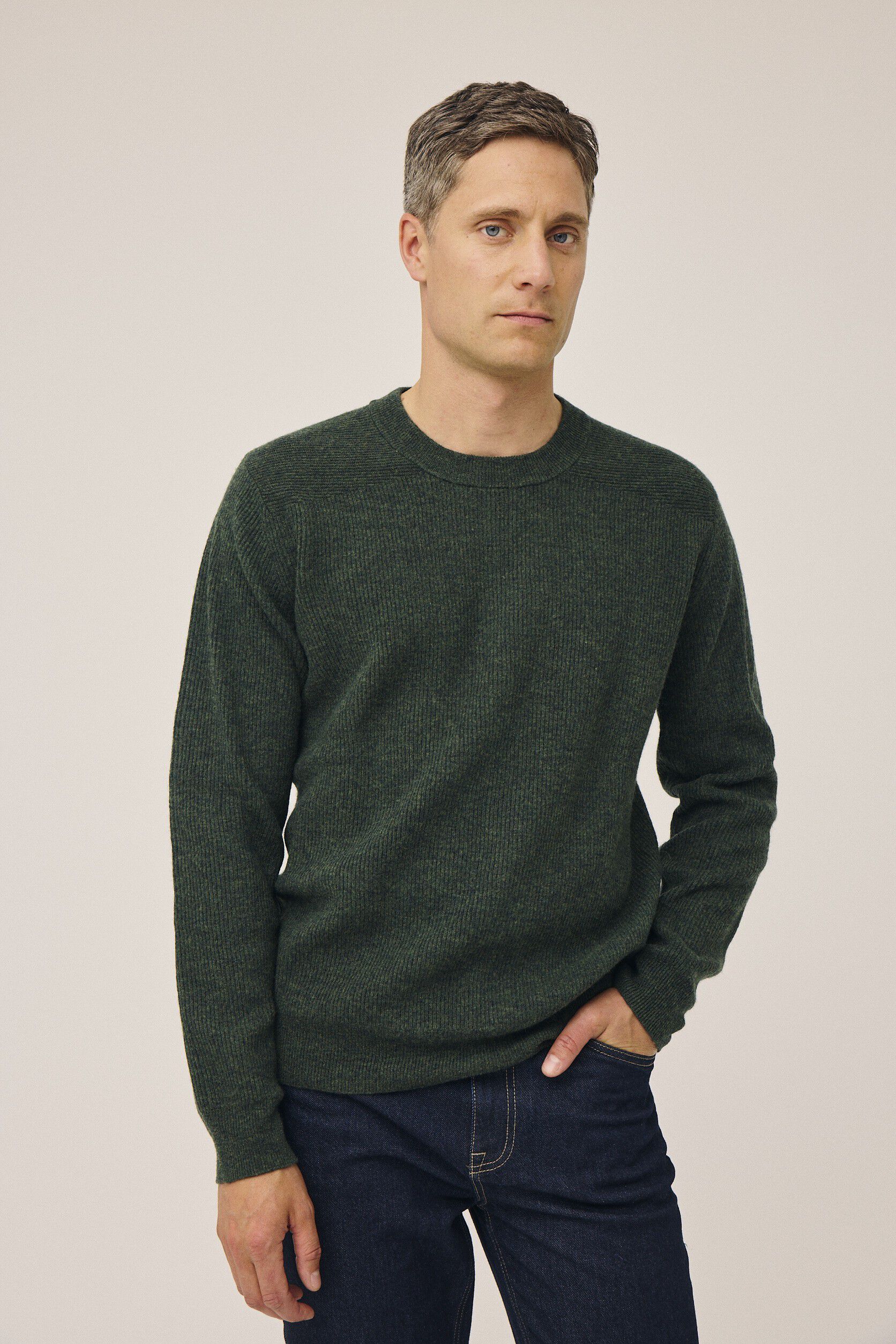 Maryn 5 Rib strik sweater - 100% lammeuld RWS