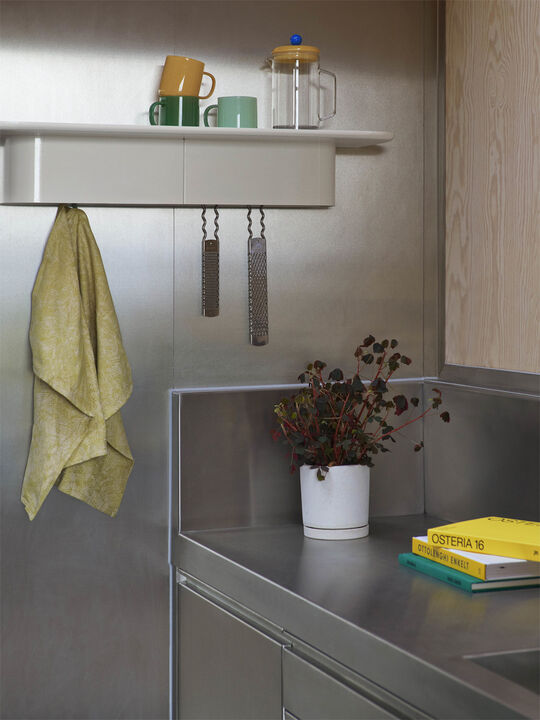 Korpus Shelf-Large 7 hooks-Cream po