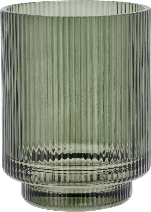 Tandborstmugg Clarity 8 x 10,3 cm Dark Green Glas