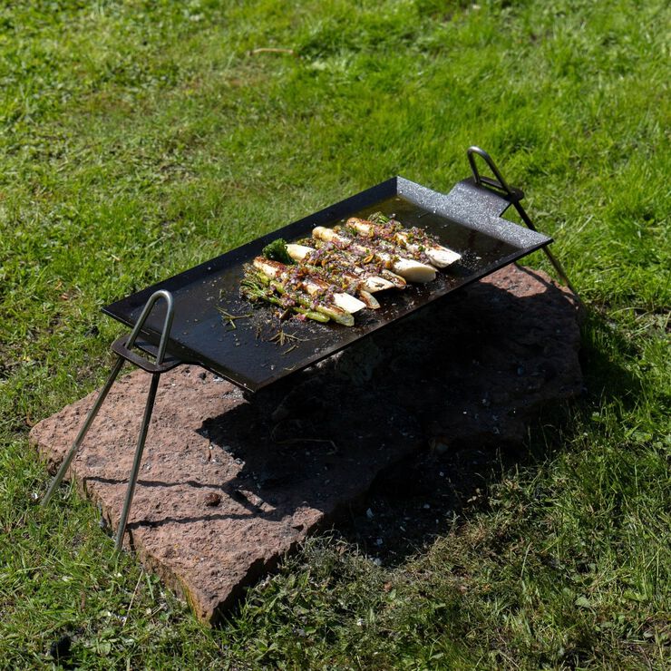 Stegeplade - carbonstål - 62x27 cm