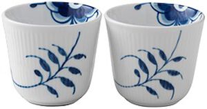 Blå Mega r?fflad mugg 26 cl. 2 st.