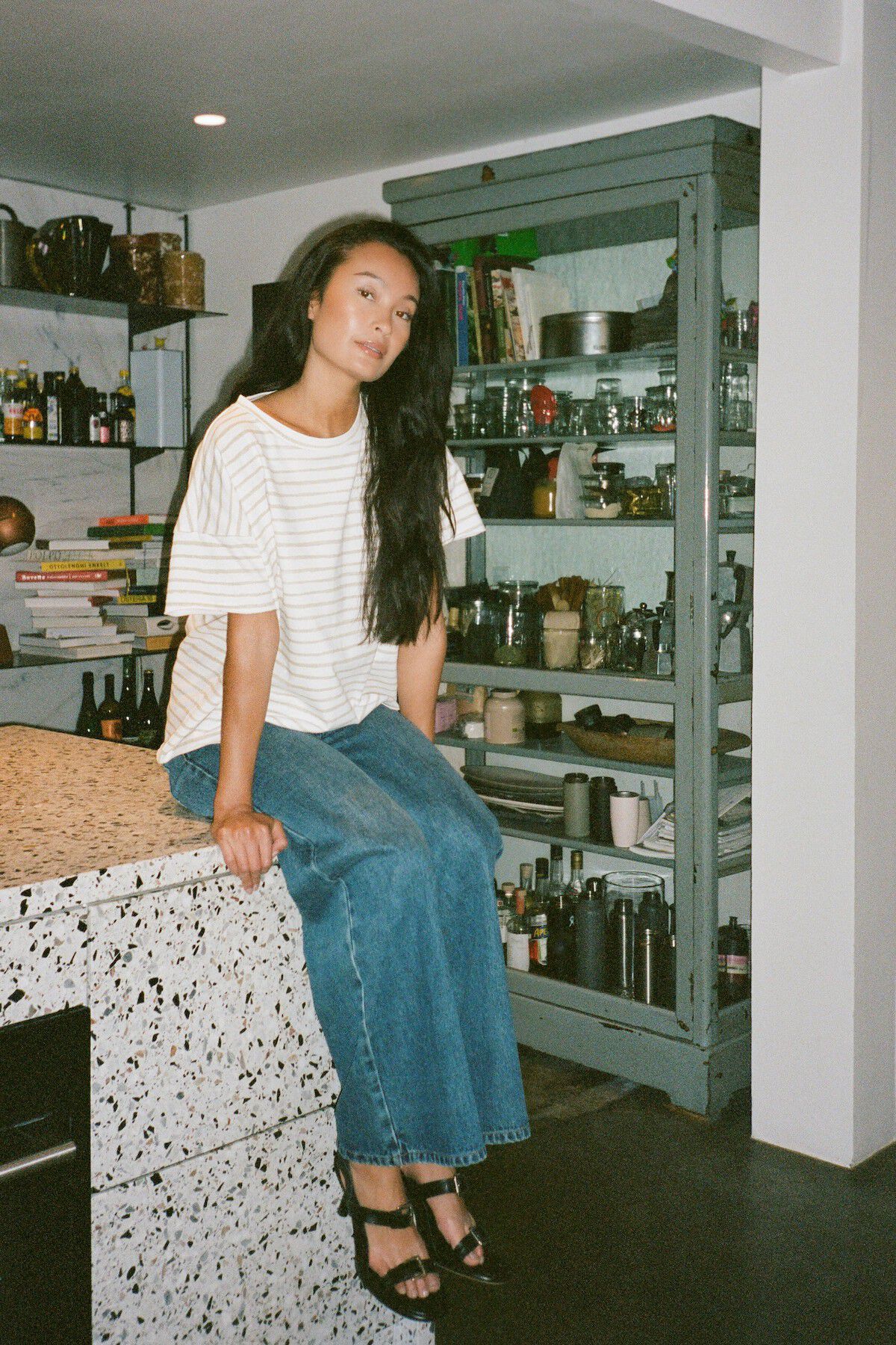 Light stretch cropped t-shirt - Mar