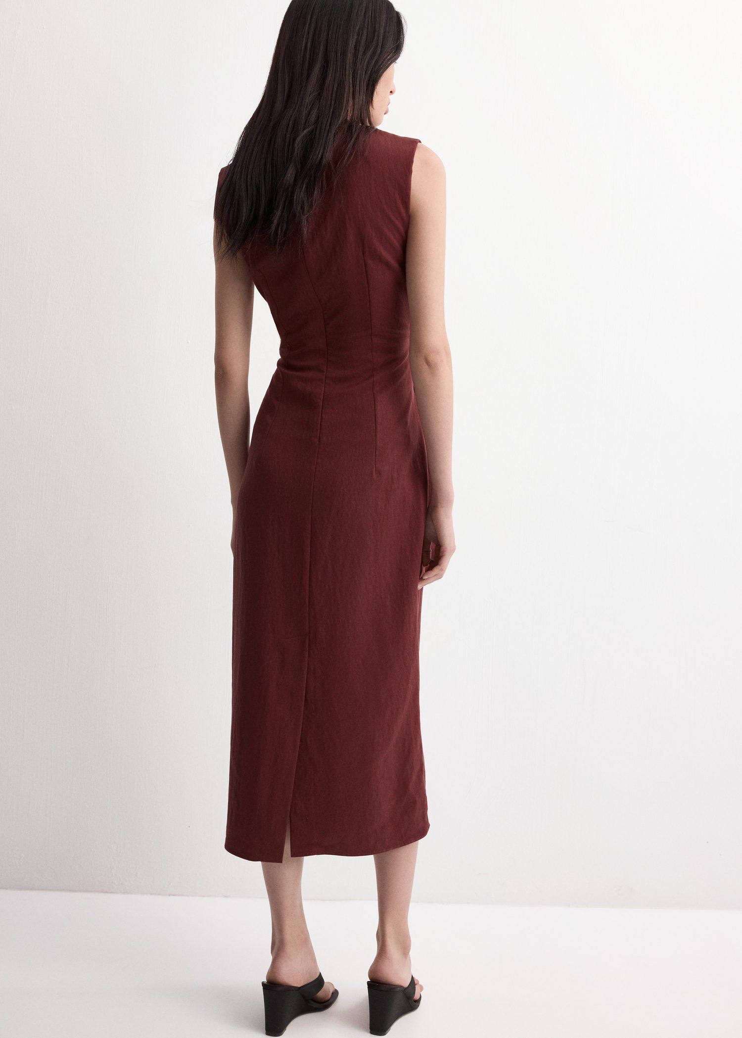 Lyocell dress with knot detail
