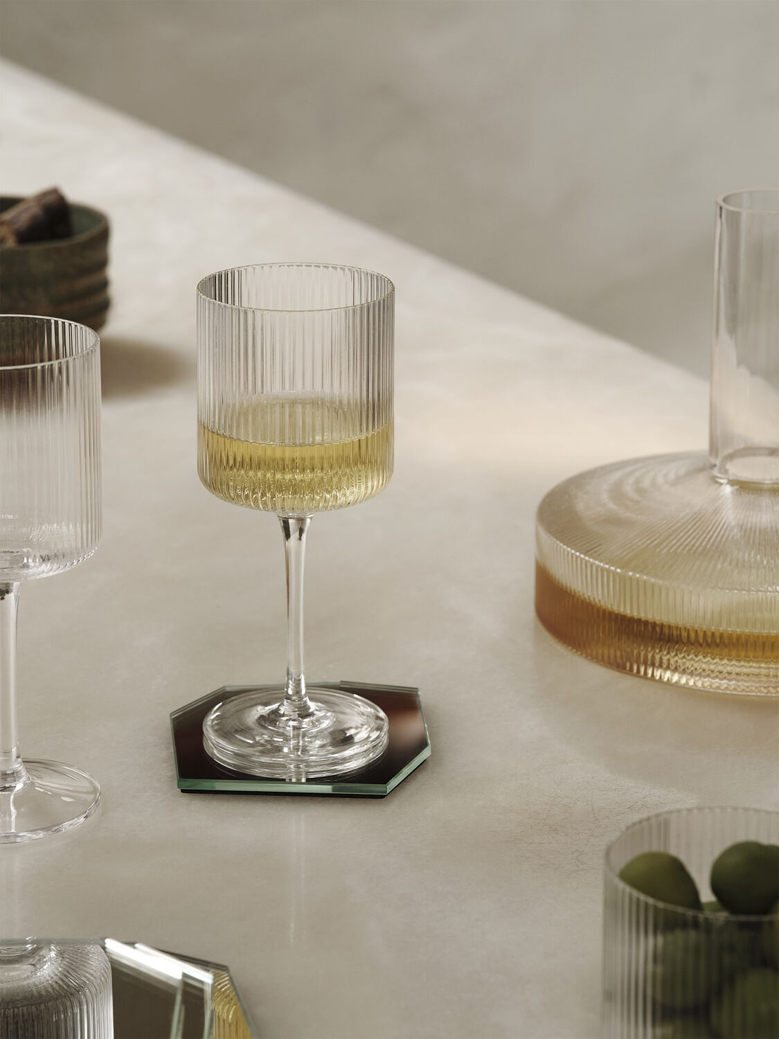 Ripple White Wine Glasses - Set of