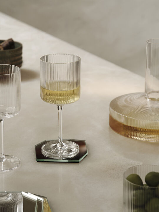 Ripple White Wine Glasses - Set of