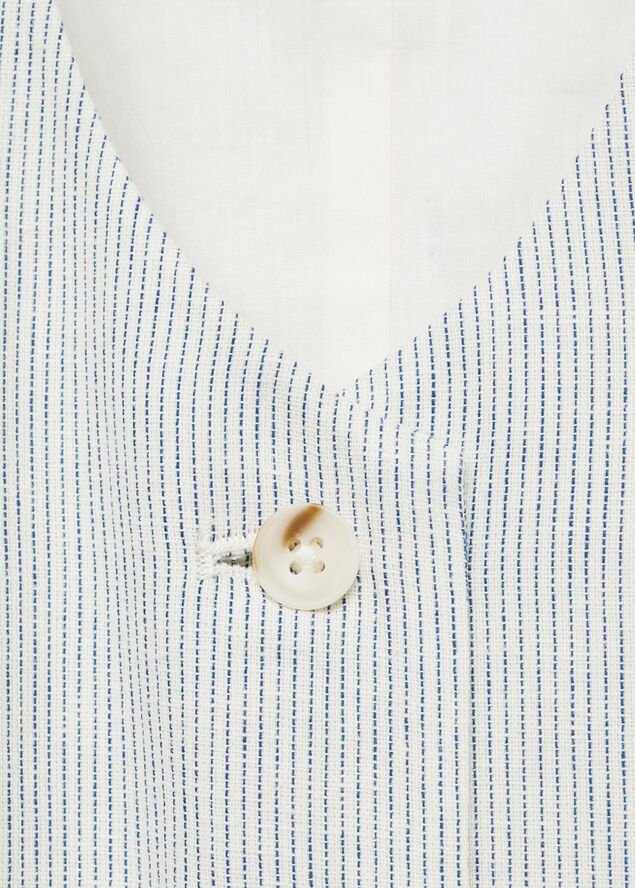Linen-blend suit waistcoat