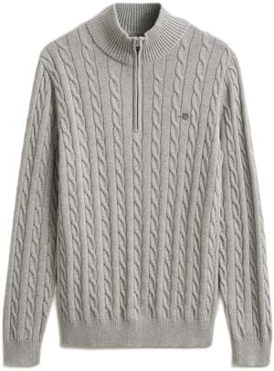 Cable Knit Half-Zip Sweater
