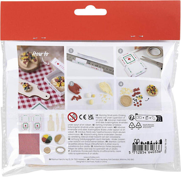 Mini DIY Kit Nissens Dør, Pizza