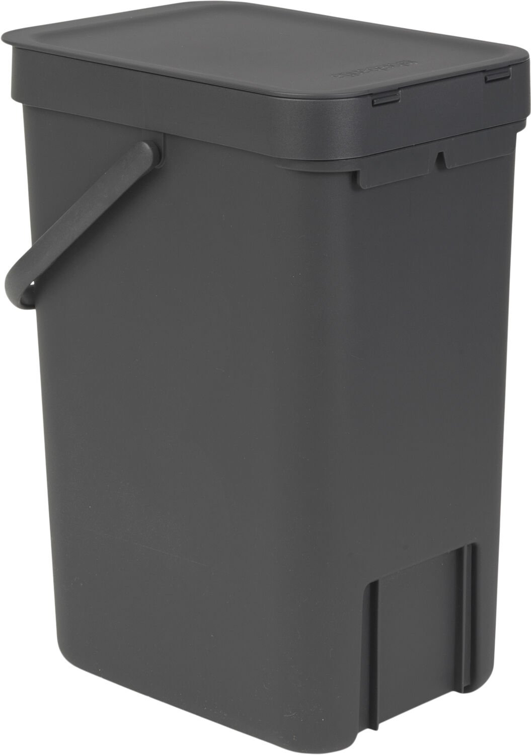 Affaldsspand m/l&aring;g sort.kon. 12 ltr