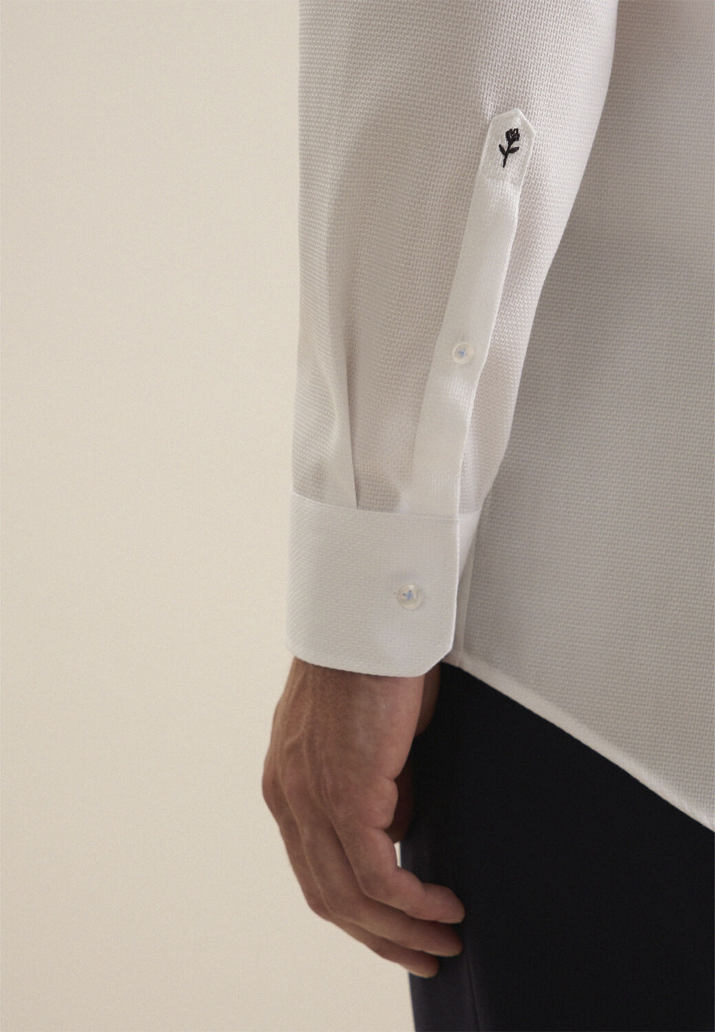 Business Shirt Regular Long sleeve Kent-Collar Small pattern