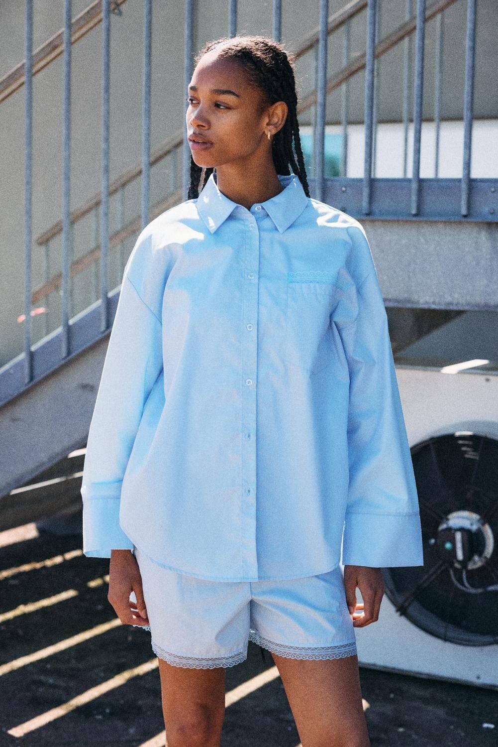 Nmfrida L/S Button Lace Shirt Tnt/17