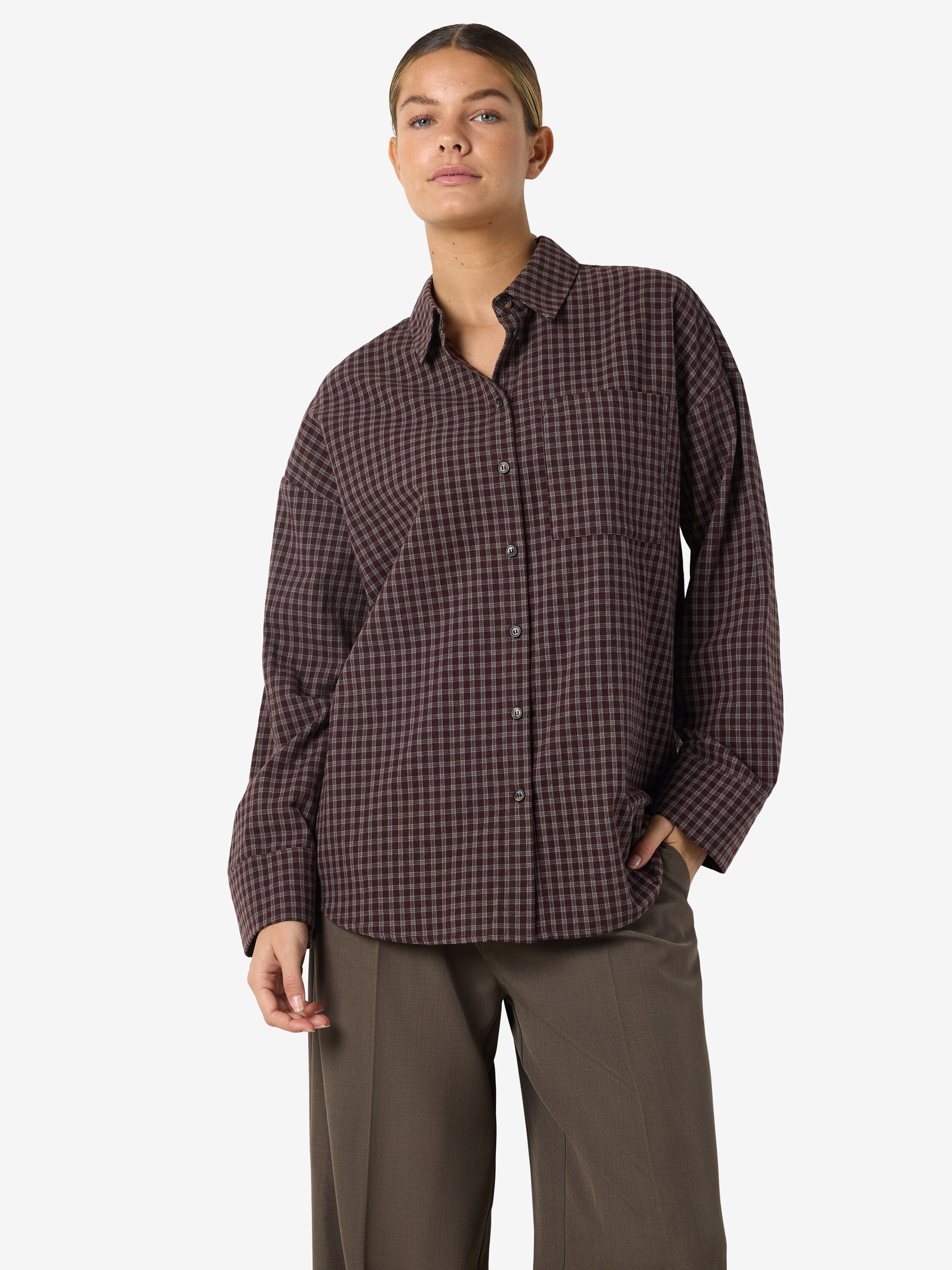 Nmhailey Zoe L/S Check Shirt /Tnt10
