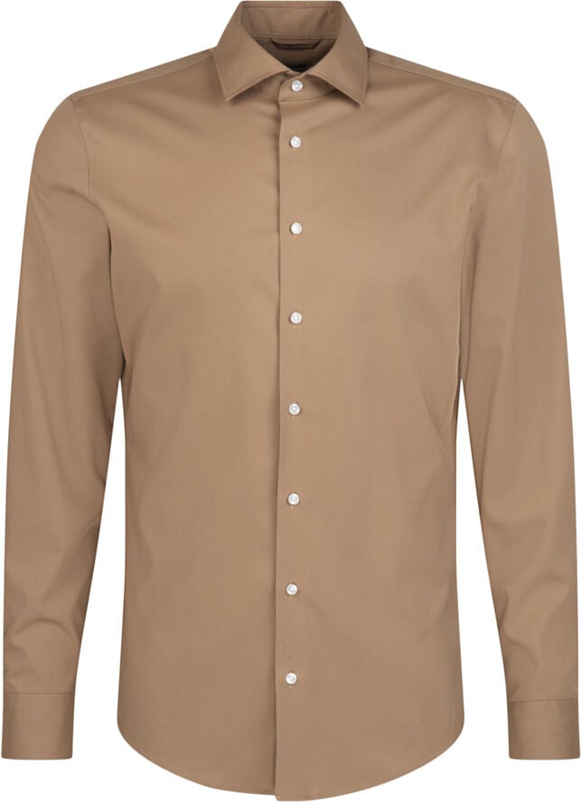 Performance shirt Slim Long sleeve Kent-Collar Uni