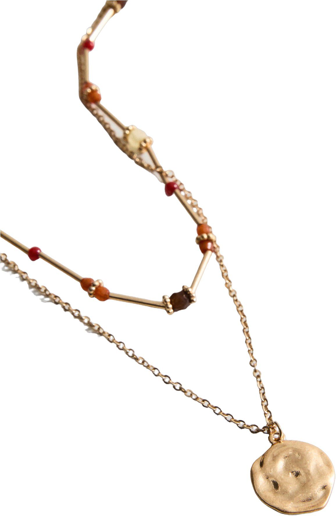 Combined double-pendant necklace