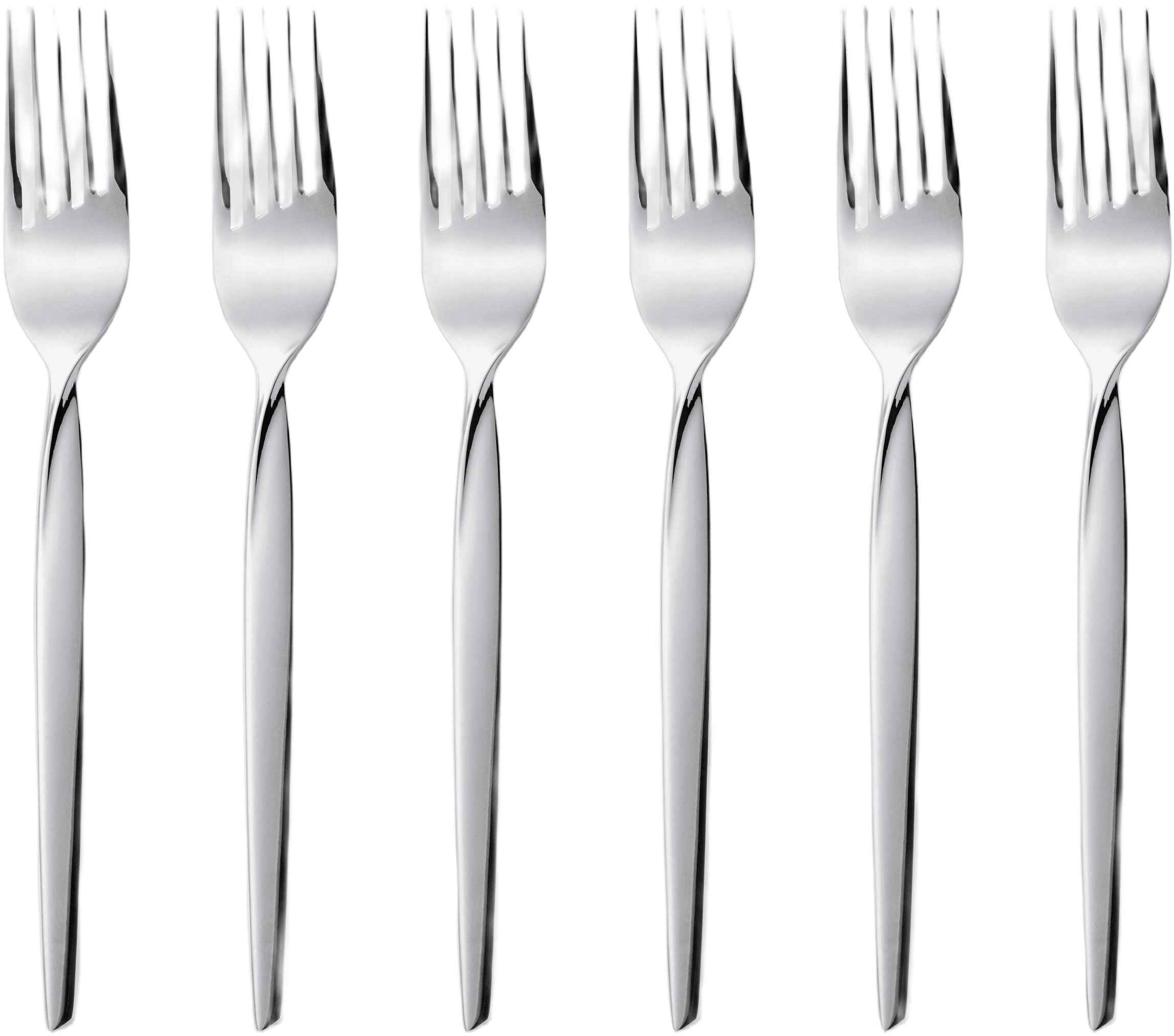T&aring;rtgaffel Twist 16 cm 6 st Blankt st&aring;l