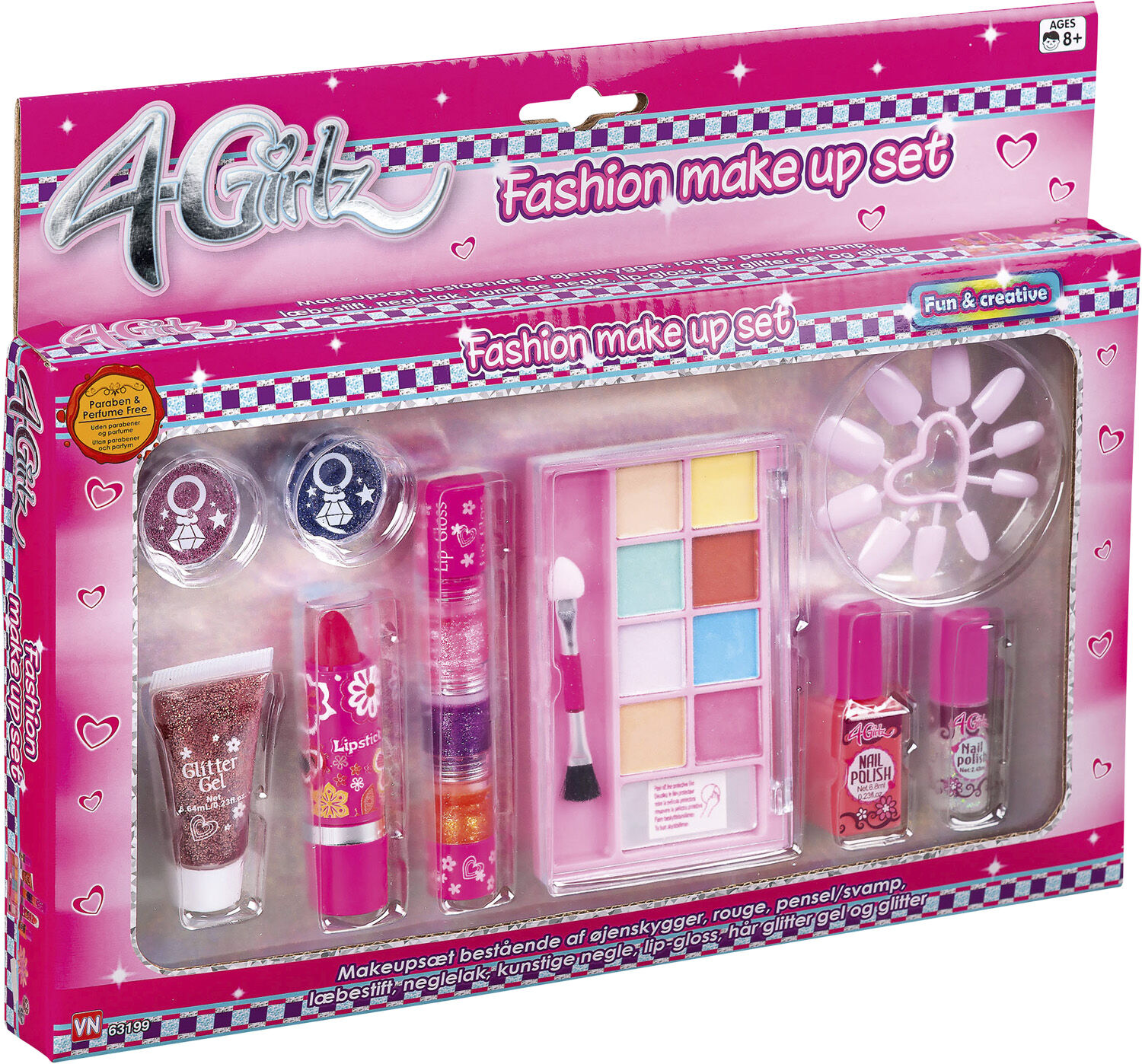 4-GIRLZ MAKEUPS&AElig;T I BOX