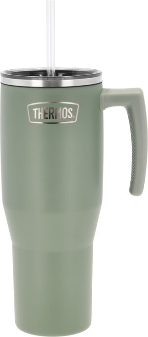 Termosmugg m. handtag 1,1 liter Grön