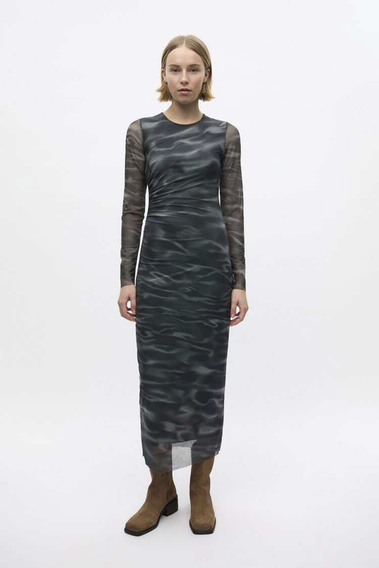 ENLOMOND LS DRESS AOP 7042