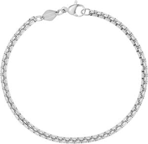 Silver Mini Box Chain Bracelet