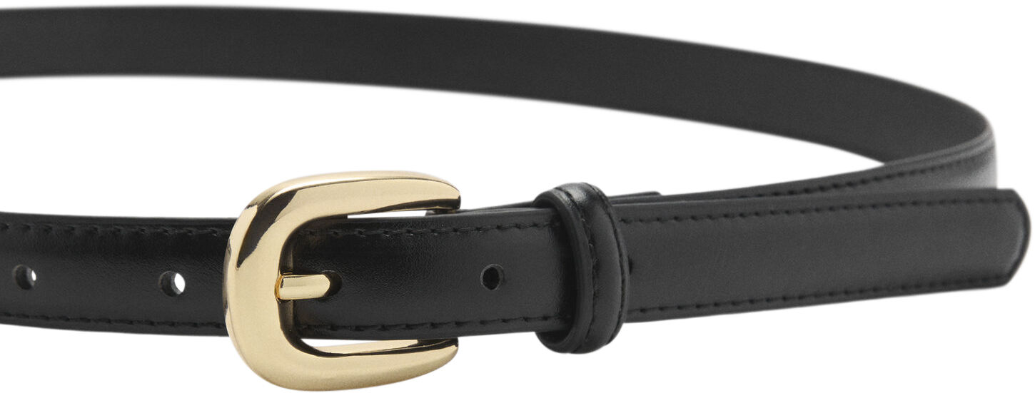 Buckle skinny belt