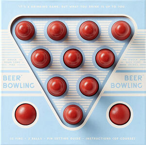 Beer Bowling Drinking Game Set