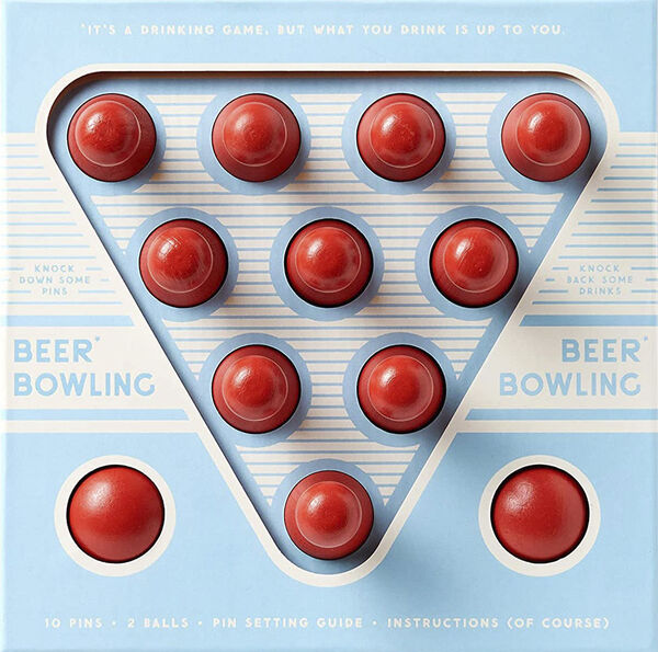 Beer Bowling Drinking Game Set
