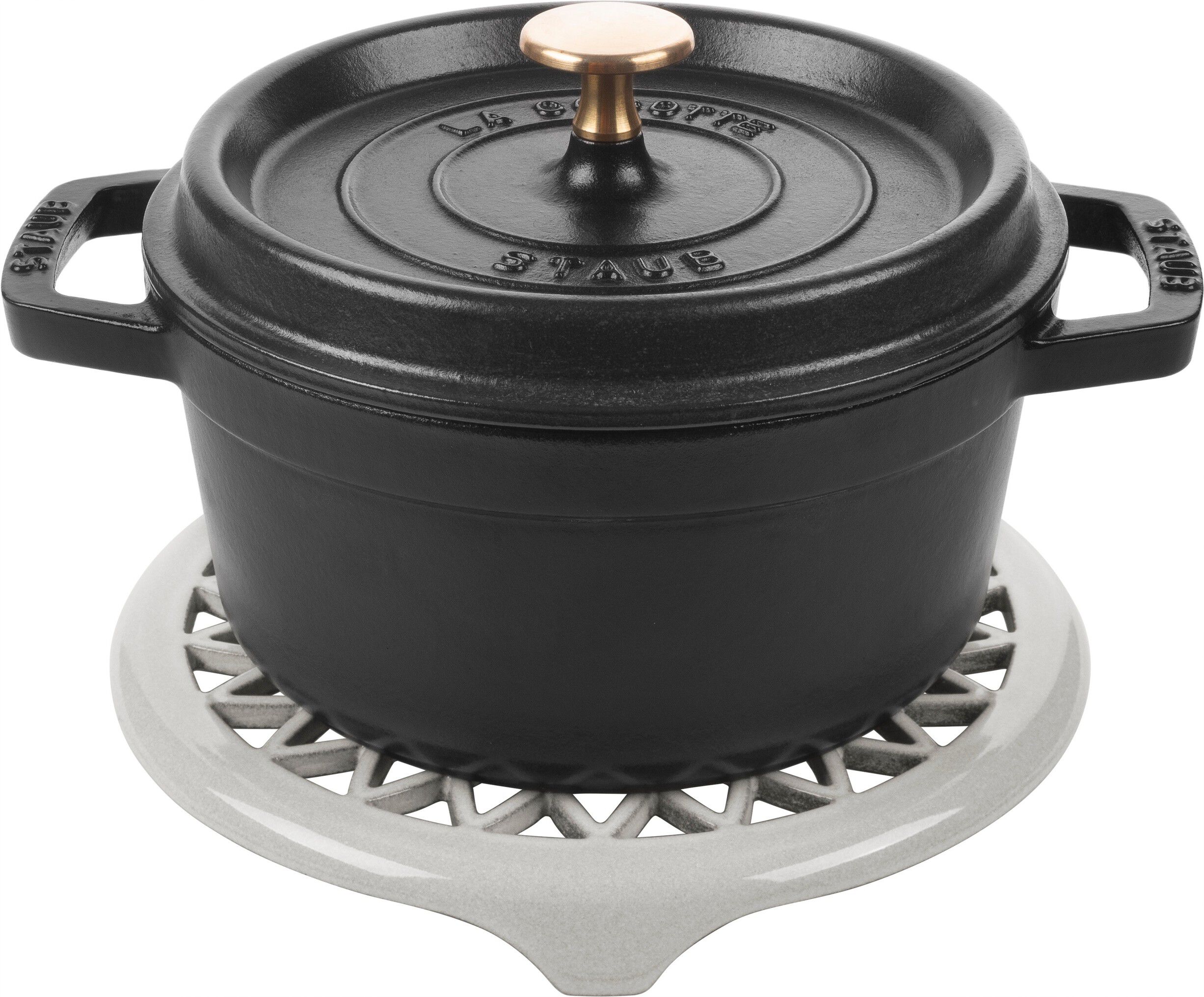 Servering Grytunderl&auml;gg 23 cm, Rund, Gjutj&auml;rn