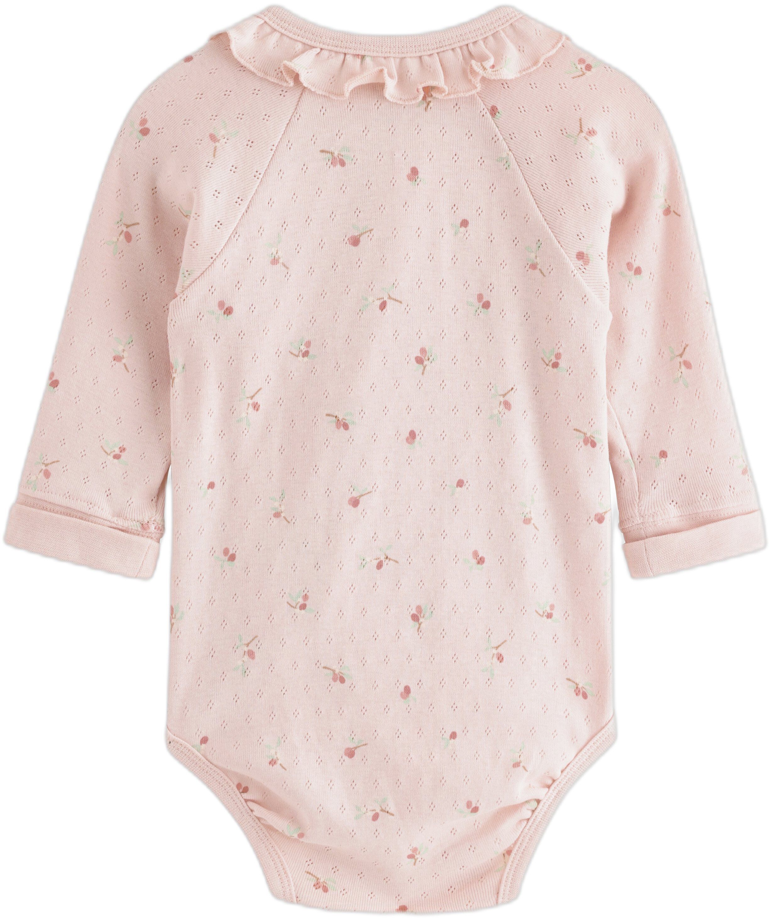 Body wrap pointelle w frill ao
