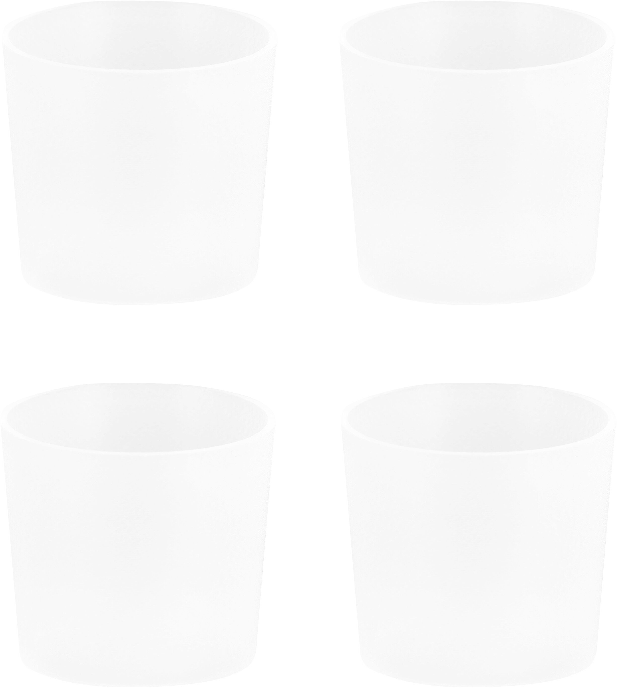 Silicone caps, Taper, Clear, 4-pack, 23 mm