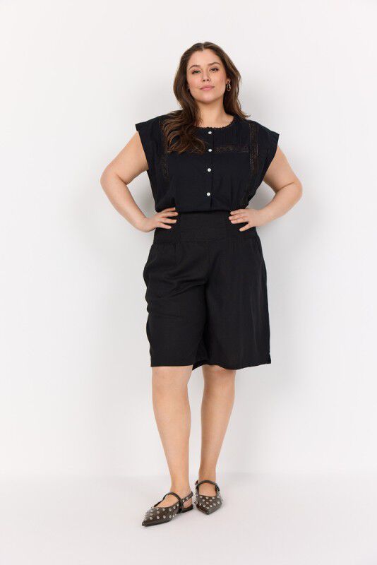 Curvy WA-MARY 1 Bluse Sort