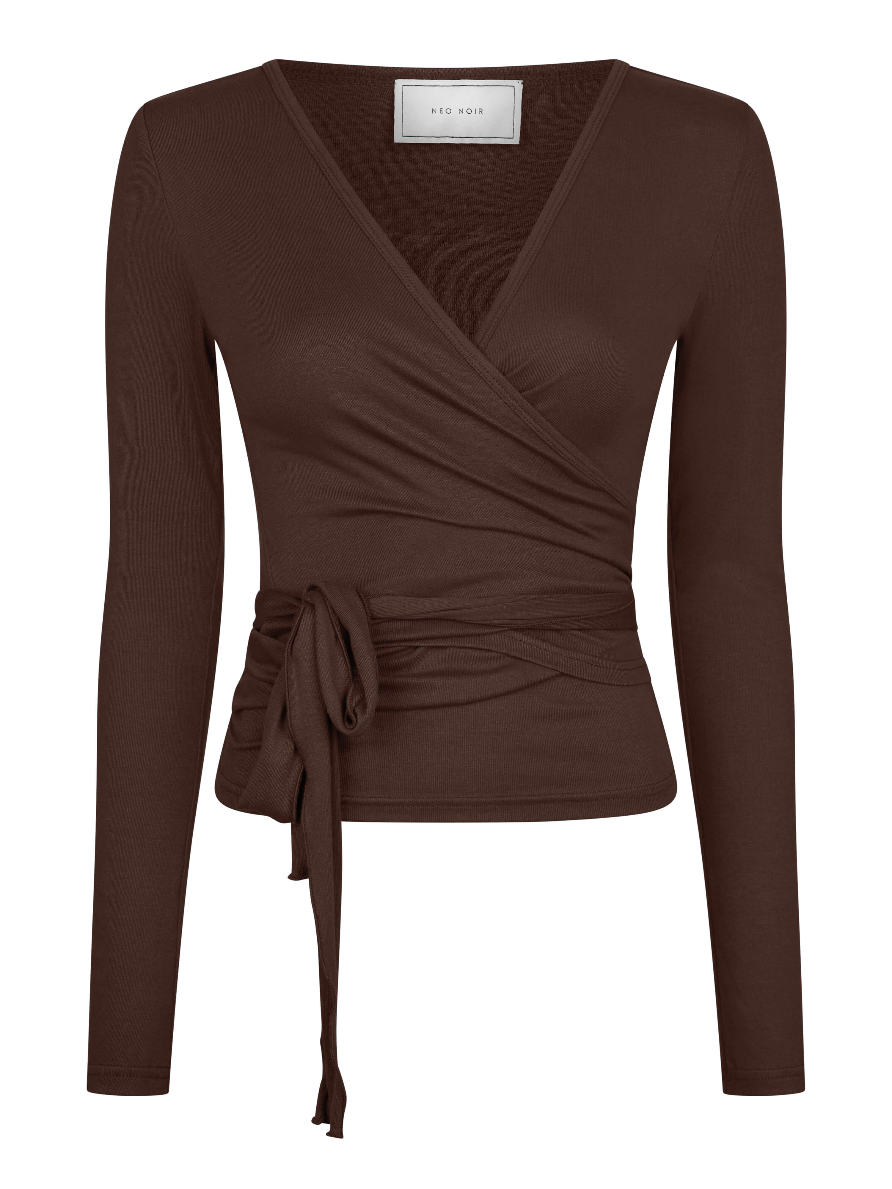 Nia Jersey Wrap Blouse