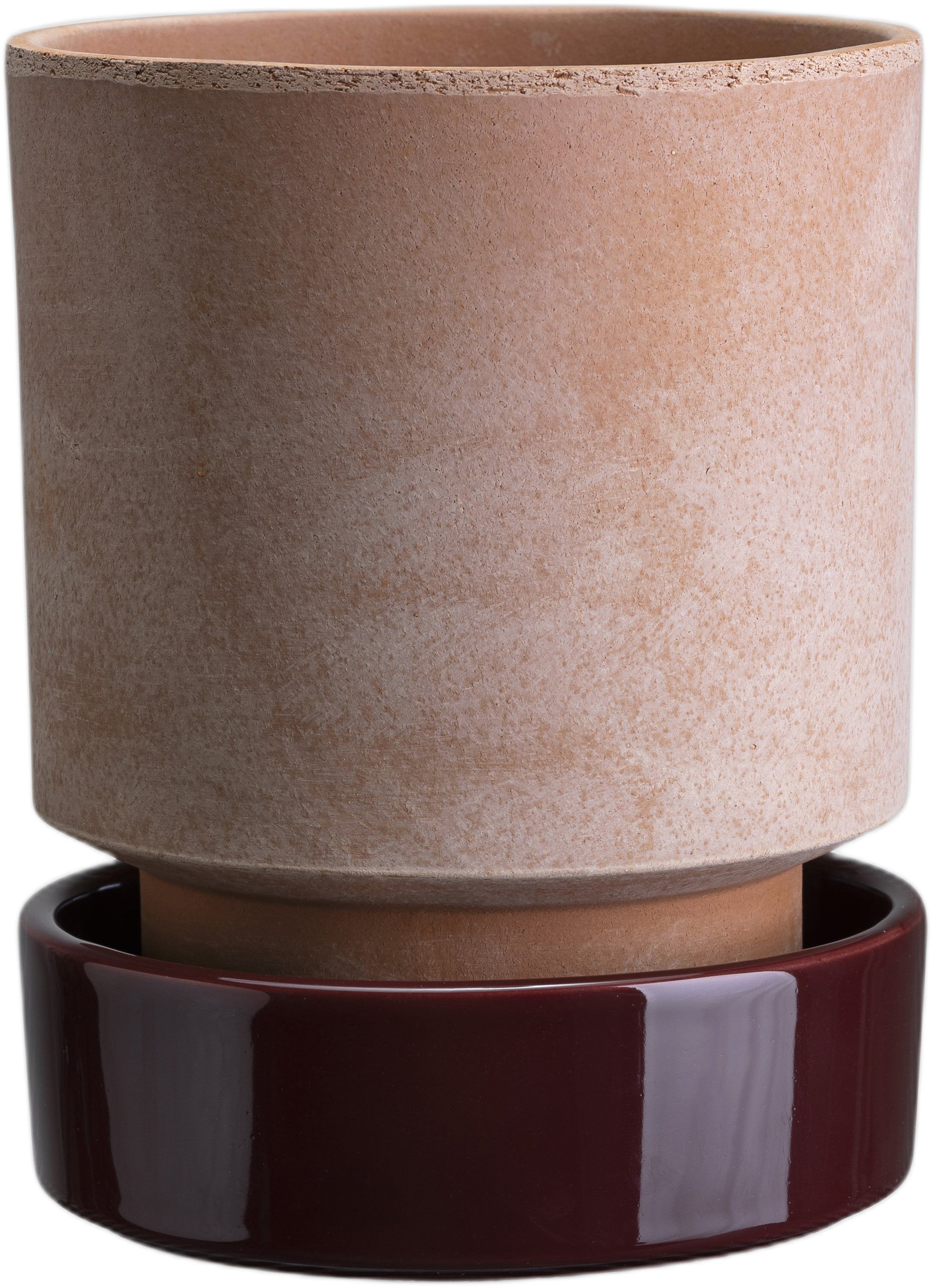 Hoff RAW Rosa/GLAZED Deep Burgundy, &Oslash; 14 cm, Set
