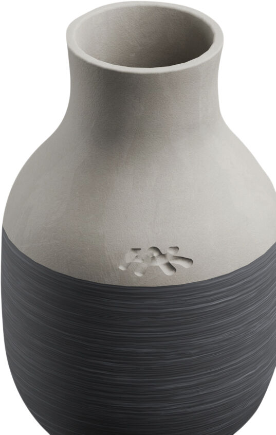 Omaggio Circulare Vase H12. 5 cm antracitgr&aring;