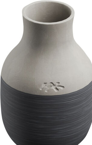 Omaggio Circulare Vase H12.5 cm antracitgrå