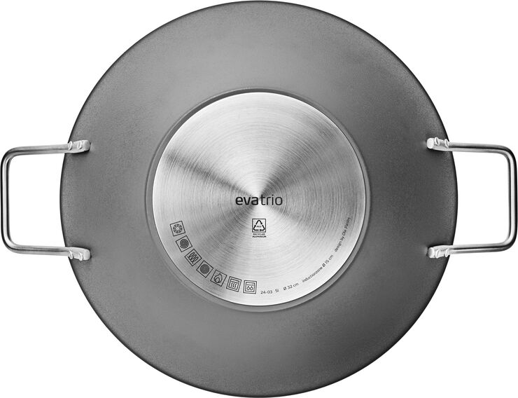 Grey Line Wok 5,0 l 32 cm keramisk Slip-Let® belægning