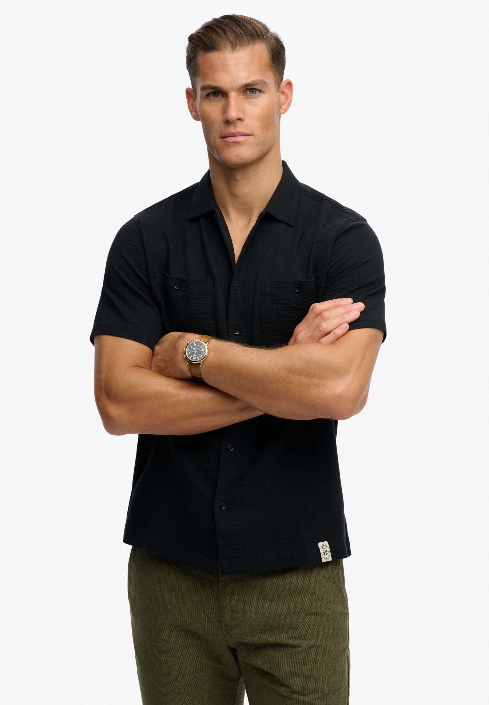 MERCHANT TEXTURED S/S SHIRT