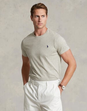 Custom Slim Fit Jersey Crewneck T-Shirt