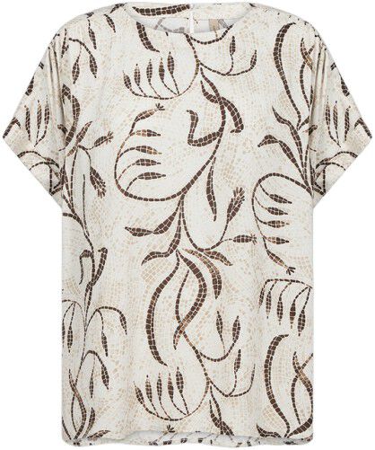 SC-SABIRA 1 Bluse Sand