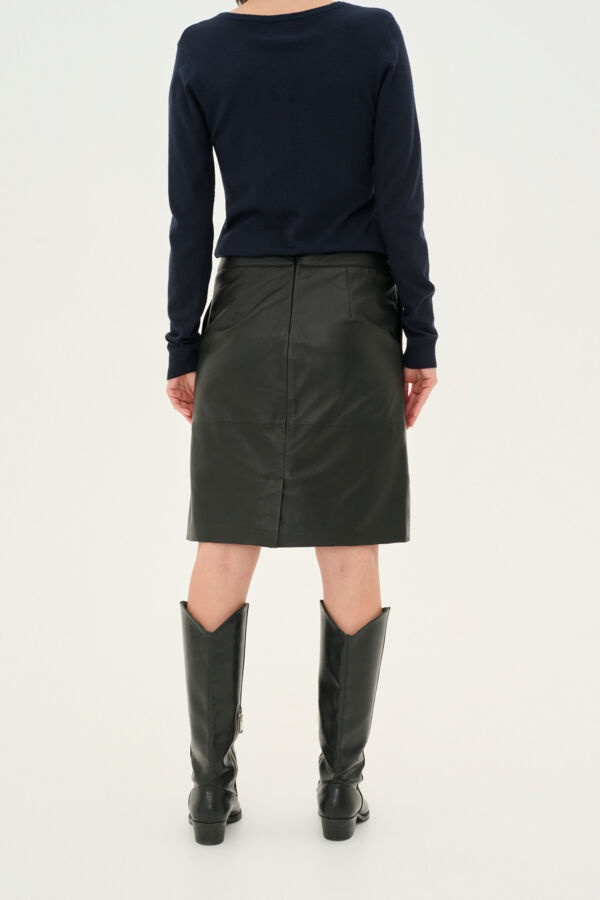 CUberta Leather Skirt