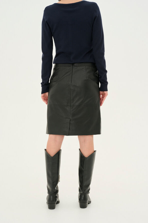 CUberta Leather Skirt