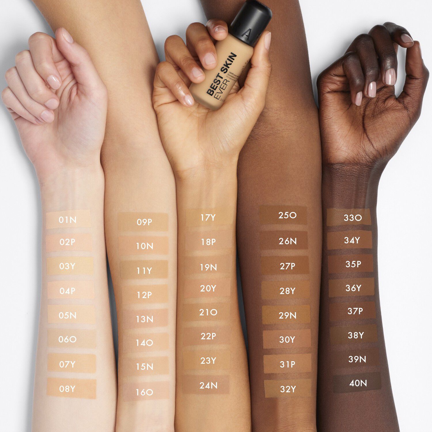 BEST SKIN EVER - Foundation med naturlig finish och 16 timmars h&aring;llbar