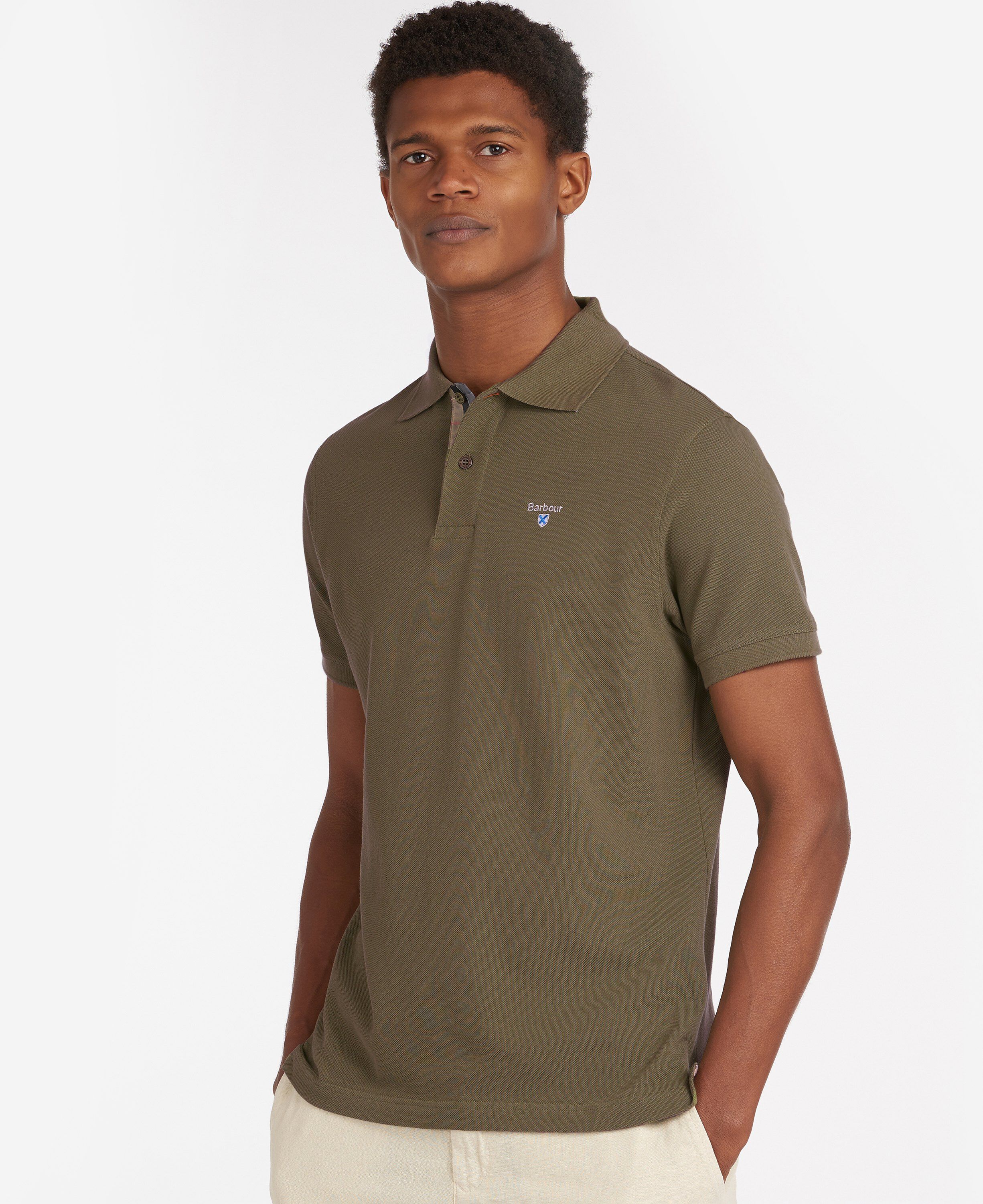 Barbour Tartan Pique Polo Shirt
