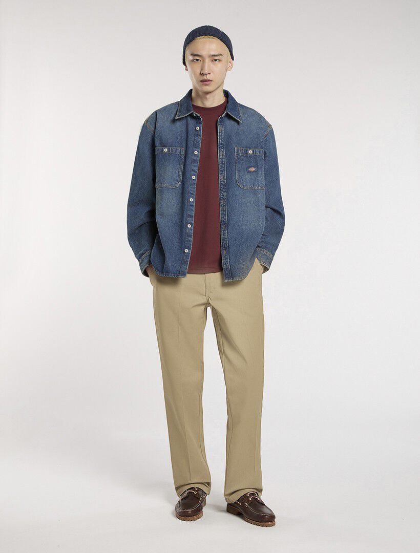 MECHANIC DENIM SHIRT LS KHAKI TINTE