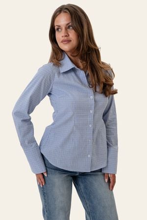 SiljeIC Shirt - Blue White Checks